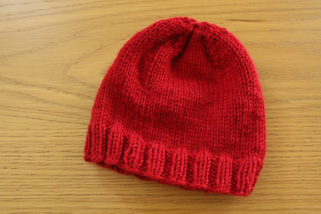 Red Basic Baby Hat