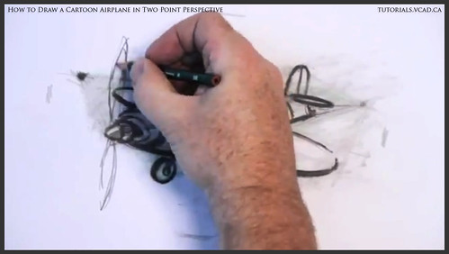 learn how to draw a cartoon airplane in two point perspective 040