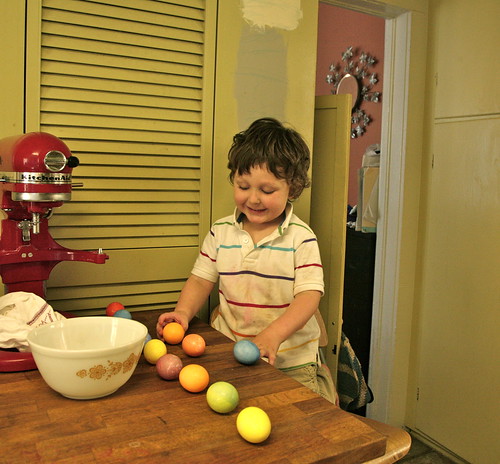 Easter eggs with Joe.