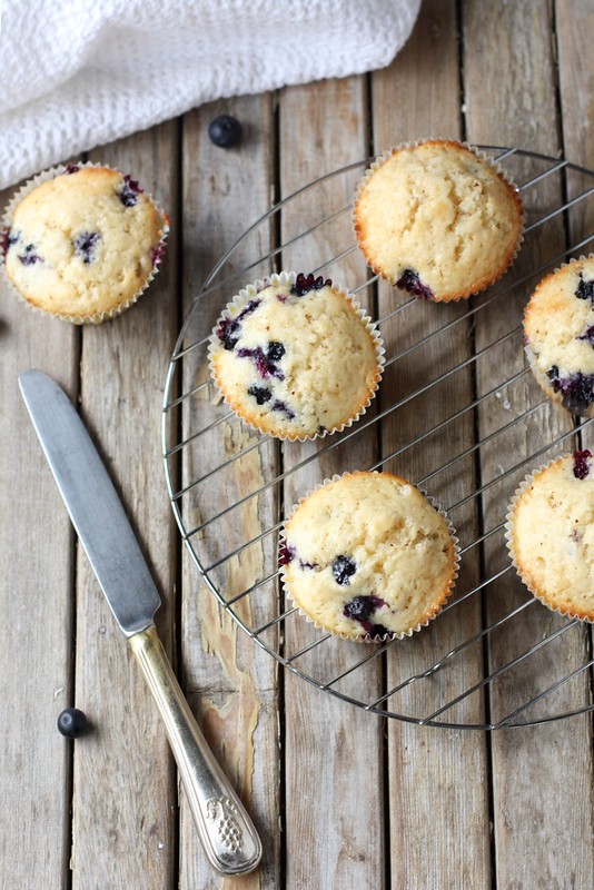 Blueberry Muffin Cupcakes with Cream Cheese Frosting - Completely Delicious
