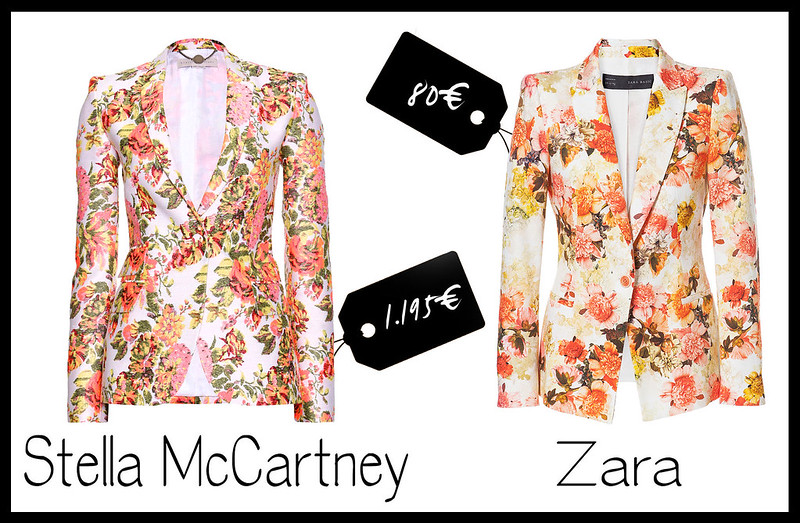cheap and cool stella mccartney floral jacket-zara