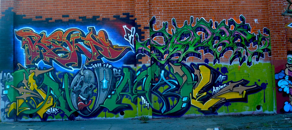 REKN, YODER, ANEMAL, AOD, PI, EMT, Street Art, Graffiti, Oakland