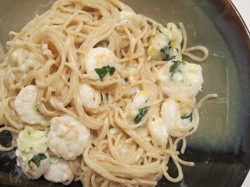 Pasta with Shrimp & Lemon Cream Sauce