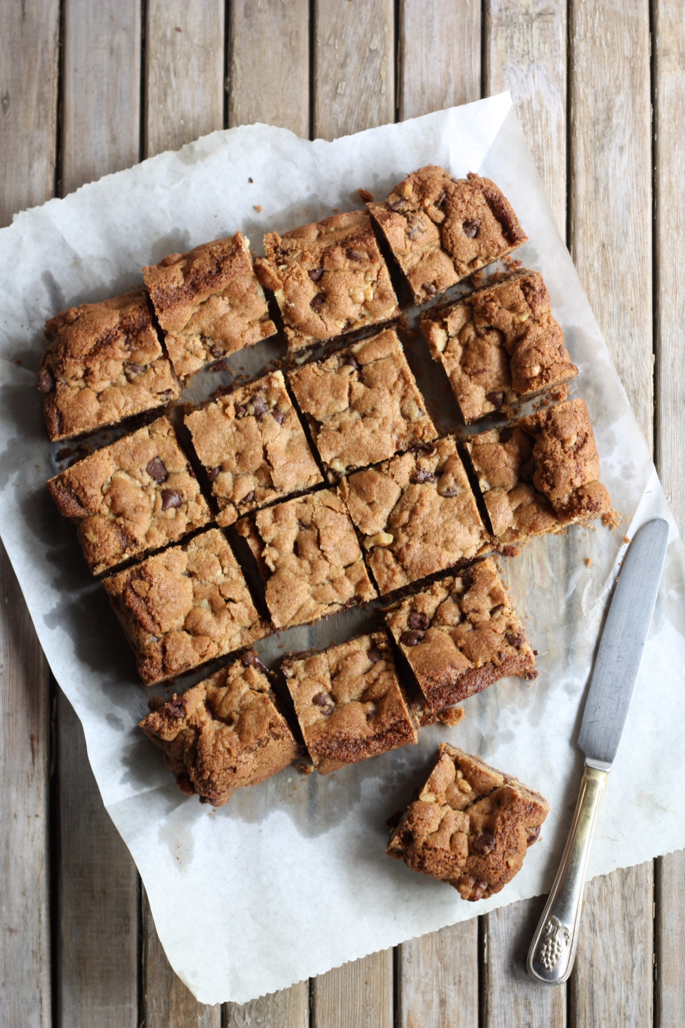 Whole Wheat Chocolate Chip Cookie Bars