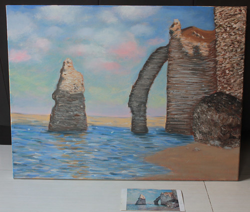 My acrylic seascape painting