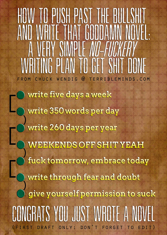 How To Push Past The Bullshit And Write That Goddamn Novel: A Very Simple No-Fuckery Writing Plan To Get Shit Done