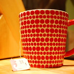 cute red mug