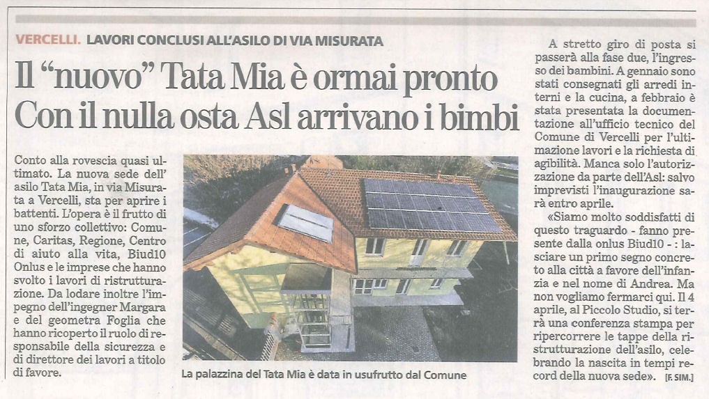 Articolo La Stampa 20-03-2013