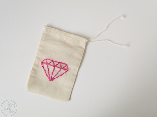 DIY Embroidered Jewelry Pouch