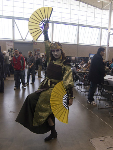 Cosplayer in Tabletop Room