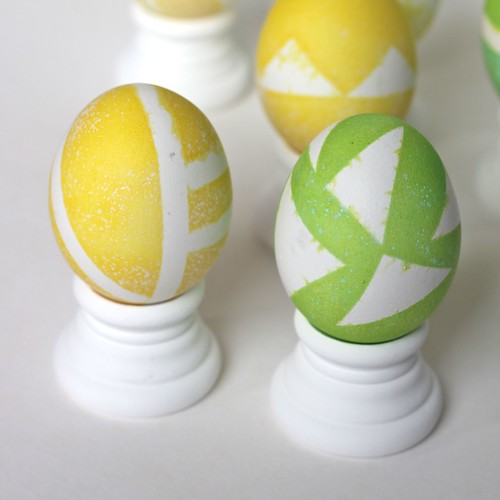 Green and Yellow Easter Eggs