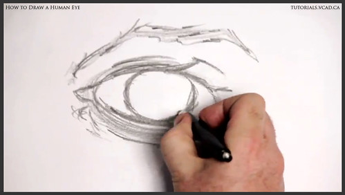 learn how to draw a human eye 007