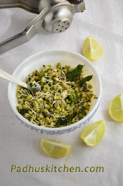 green gram sprout salad 