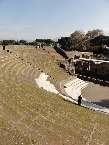 Large Roman Theater in Pompeii