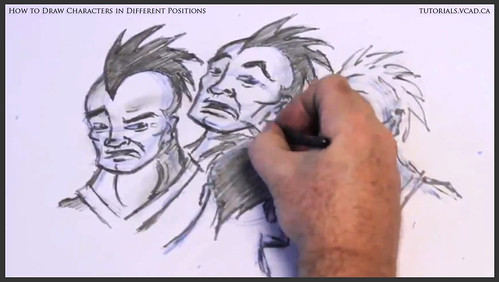learn how to draw characters in different positions 031
