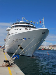 El crucero Silver Wind de SilverSea en Las Palmas de Gran Canaria