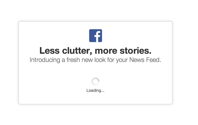 Loading the New Facebook Newsfeed