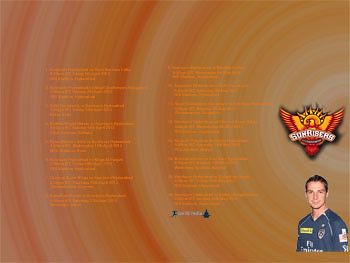 Download Hyderabad Sunrisers Pepsi IPL 2013 wallpaper and schedule 