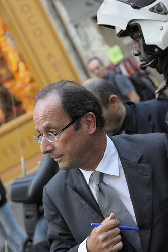 François Hollande le 12 septembre 2011 à Paris -TRIANON