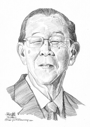 Pencil portrait for Chinese Swimming Club Tay Cheng Siong - 15