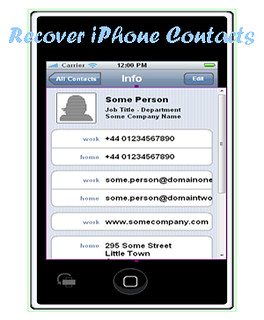 recover iPhone contacts