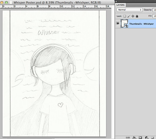Started to create my "Whisper" poster in Photoshop