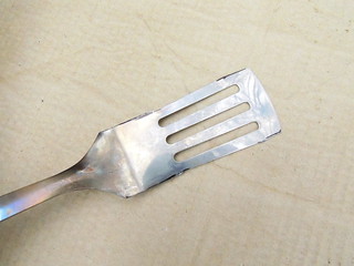 Trimmed spatula blade