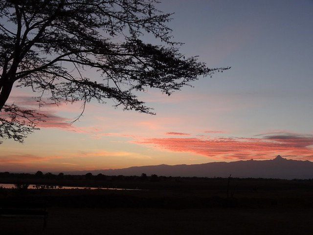Sunrise View of Mount Kenya from Sweetwaters