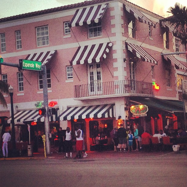 My cute restaurant for the night #miami #southbeach