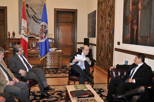 Chief of Staff of the OAS Secretary General Receives President of the Congress of Peru