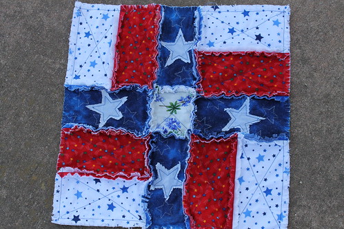 Wish Upon a Texas Star Rag Quilt