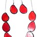 TAGUA NUT SLICES RED NECKLACE WITH EARRINGS www.latinartjewelry.com