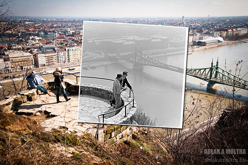 Budapest, Gellért-hegy, Szabadság híd fortepan_12133