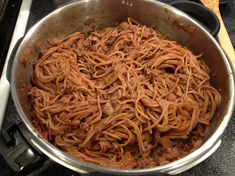 Pressure Cooker Spaghetti