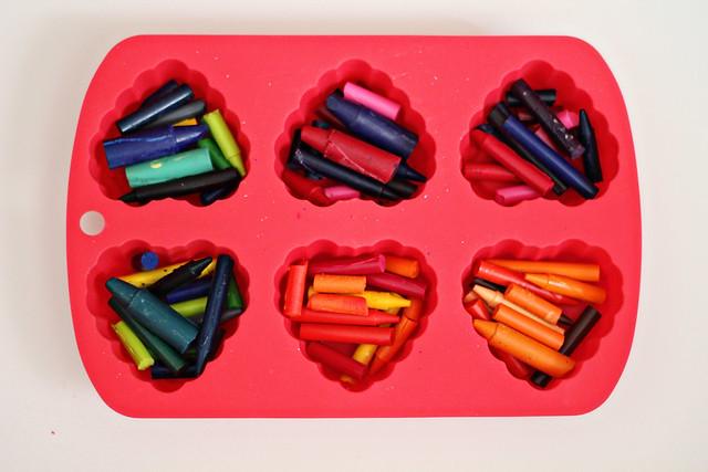 DIY Heart Crayons!