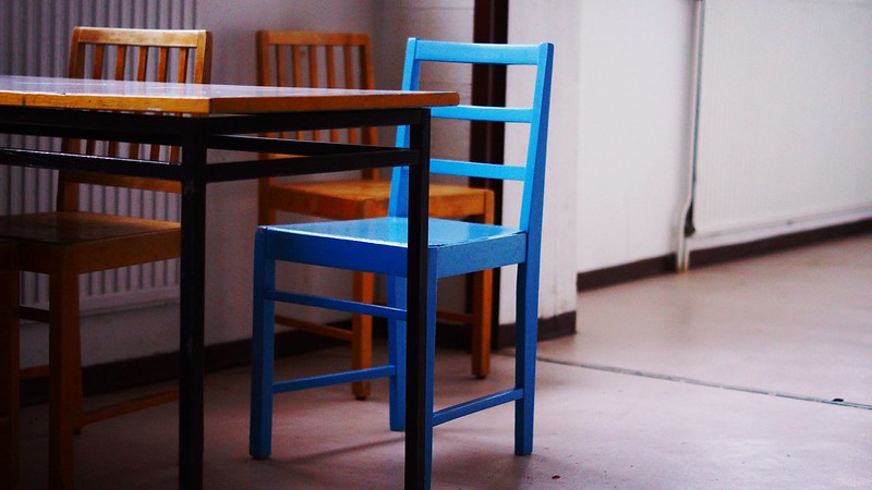 sininen tuoli