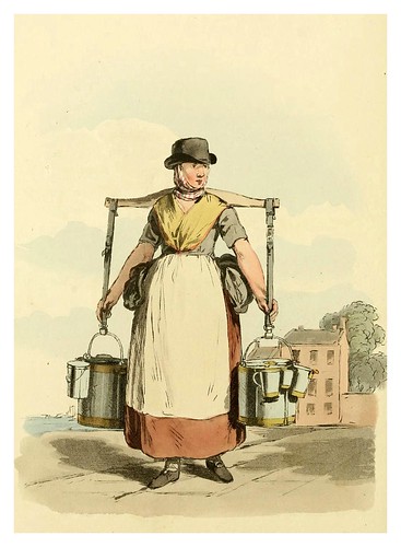 005- Vendedora de leche- Picturesque representations of the dress and manners of the English-1813-William Alexander