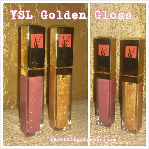 YSL Golden Gloss in #10 - Golden Peony: review & swatches!