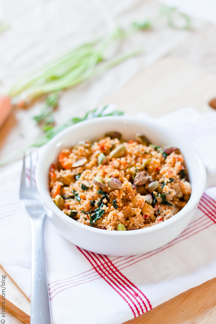 kale and carrots couscous