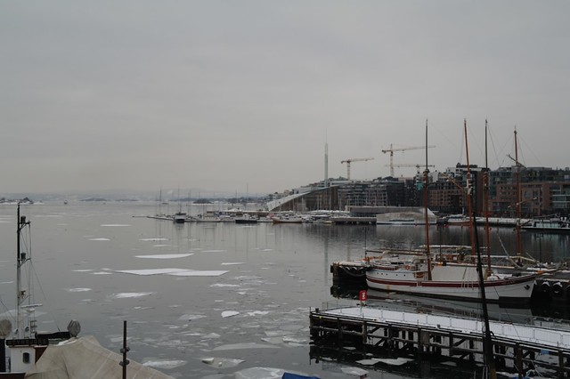 Aker Brygge Wharf from Oslo Fort