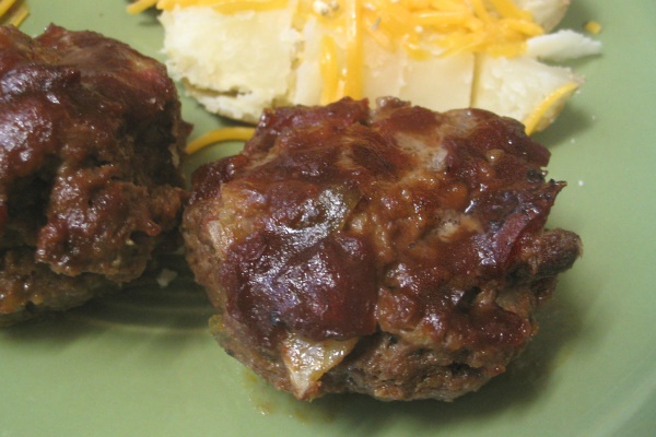 Mini Meatloafs, plate