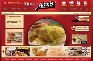 Max's Restaurant Website & Online Delivery