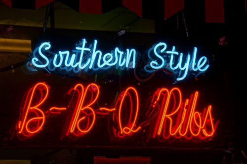 Southern Style BBQ Ribs, Beale Street, Memphis, Tennessee