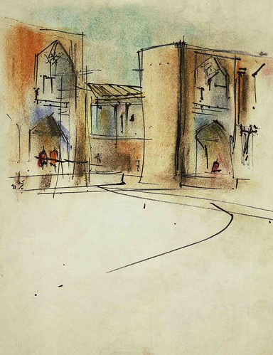Naqshe Jahan Square Entrances (2) by Behzad Bagheri Sketches