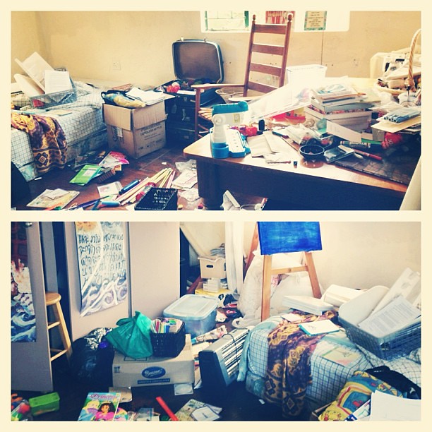 It gets worse before it gets better, right? #organizing #purging