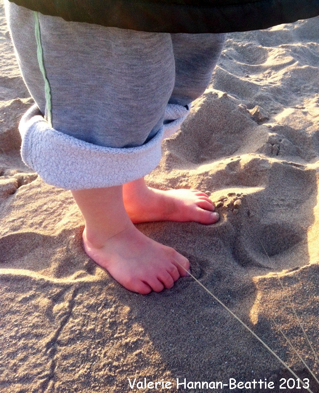 bare feet sand