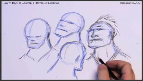 learn how to draw characters in different positions 014