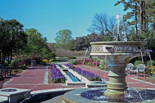 Fountain at the Sarah Lee Baker Perennial Garden by bahayla