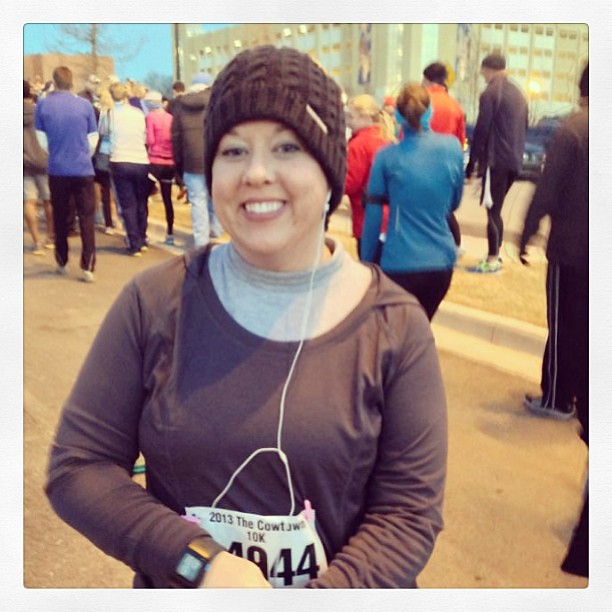 The 7 am start was ffffffreezing!  The good... my legs felt great. The bad... my lungs haven't recovered from being so sick.  I finished and I'm proud that I stuck with it and didn't quit.  Obligatory medal pic to follow...