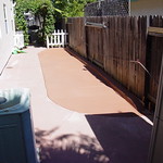 Colored Concrete Added On To Existing Concrete